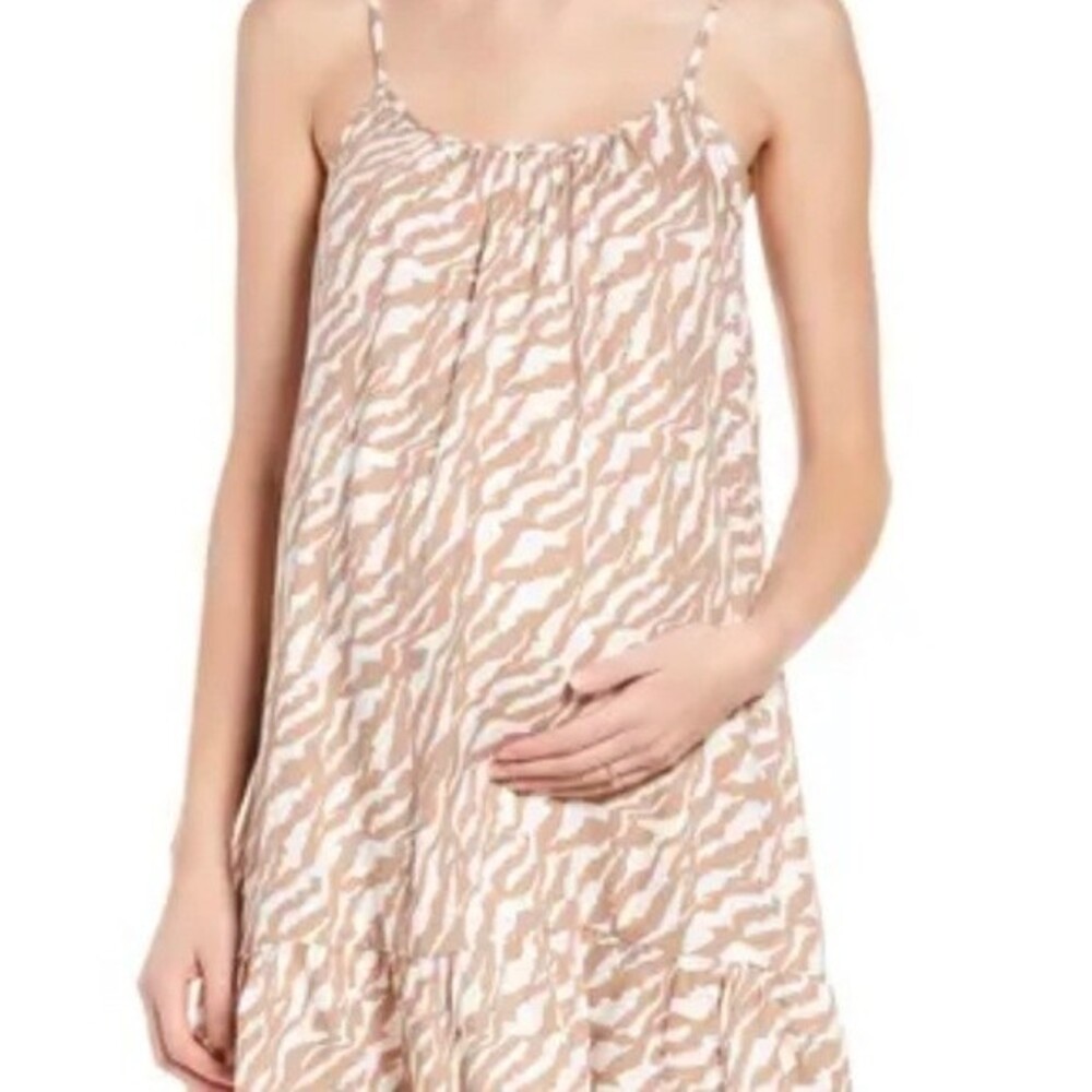 Maternal America Floral Maternity Sundress SZ XS